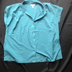 Teal Maternity blouse
